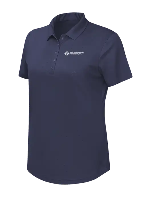 Callaway Womens Birdseye Navy Polo w/Field Environmental Logo