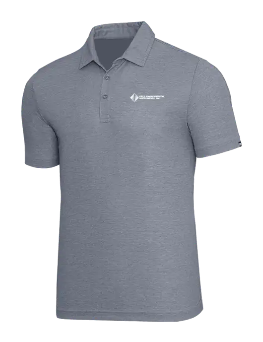 TravisMathew Navy Heather Oceanside Polo w/Field Environmental Logo