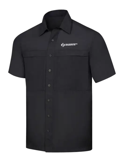 Black Short Sleeve UV Daybreak Shirt w/Field Environmental Logo