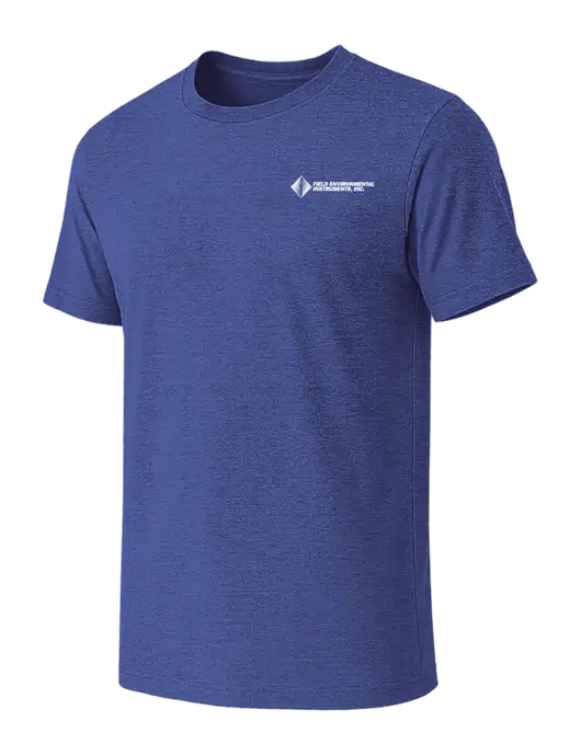 BELLA+CANVAS Heather Royal CVC Short Sleeve Tee w/Field Environmental Logo