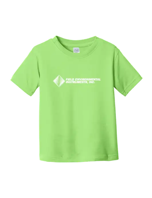 Rabbit Skins Key Lime Toddler Fine Jersey Tee w/Field Environmental Logo