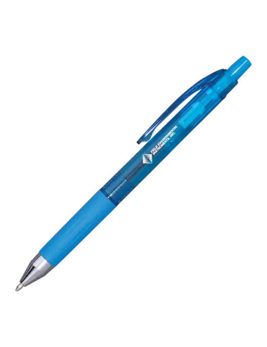 Translucent Blue Tint Pen - Blue Ink w/Field Environmental Logo