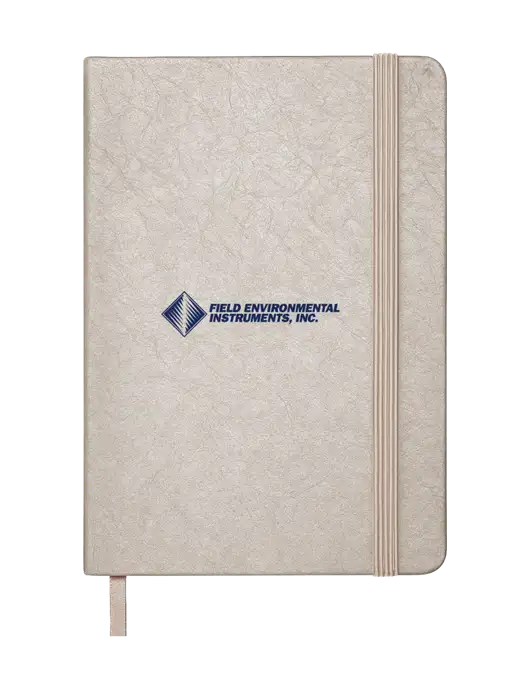 Granite Light Grey Hardcover Journal, 5.62 X  8.37 w/Field Environmental Logo