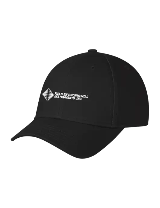 Black Structured Cap Hook & Loop w/Field Environmental Logo