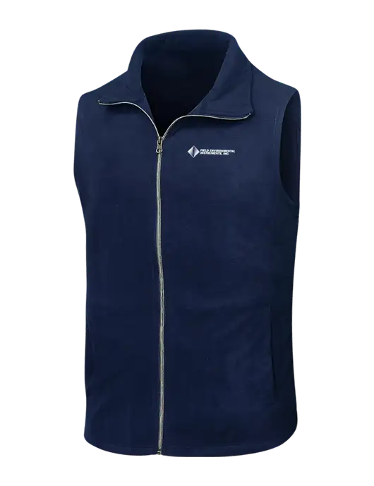 Navy Microfleece Vest w/Field Environmental Logo