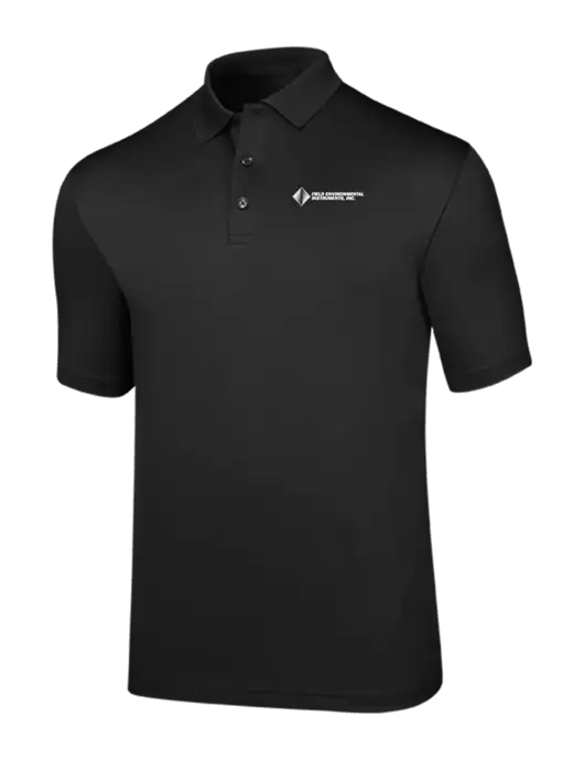 Callaway Opti-Dri Black Chev Polo w/Field Environmental Logo