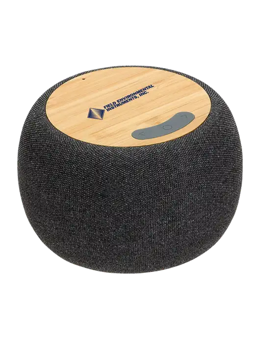 Bamboo Wireless Speaker With 5W Wireless Charger w/Field Environmental Logo