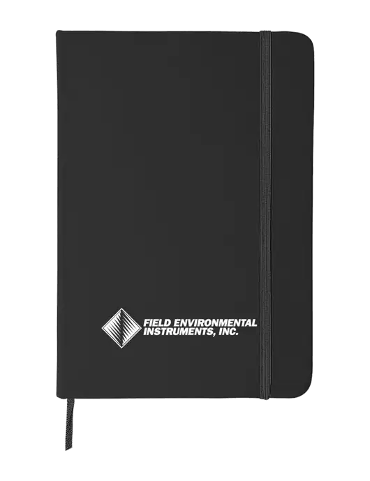 Black Comfort Touch Bound Journal 5" X 7" w/Field Environmental Logo
