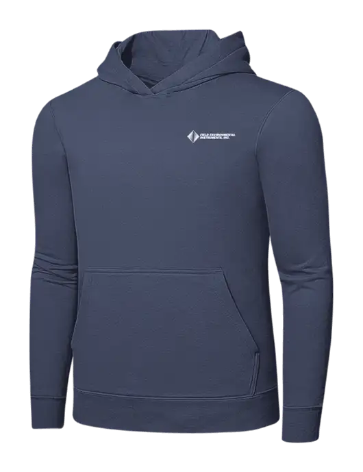 Steel Blue 7.8. oz Ring Spun Hooded Sweatshirt w/Field Environmental Logo