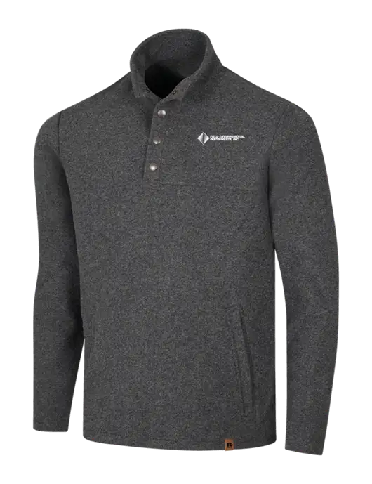Russell Outdoors Dark Grey Heather Basin Snap Pullover w/Field Environmental Logo