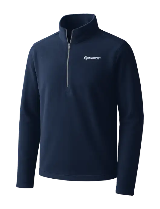 Navy Microfleece 1/2 Zip Pullover w/Field Environmental Logo
