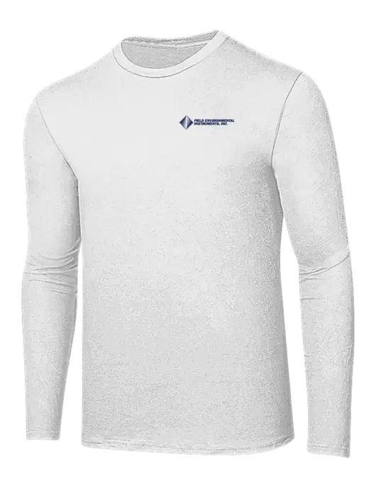 Ring Spun White 4.5 oz Long Sleeve T-Shirt w/Field Environmental Logo