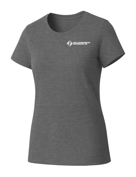 Womens Seriously Soft Grey Frost T-Shirt w/Field Environmental Logo