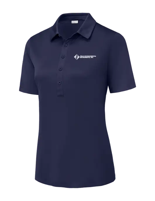 True Navy Womens Posi-UV Pro Polo w/Field Environmental Logo