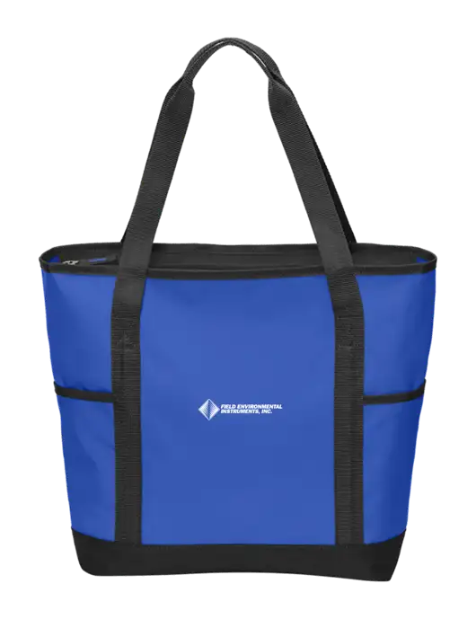 On the Go Royal/Black Tote w/Field Environmental Logo