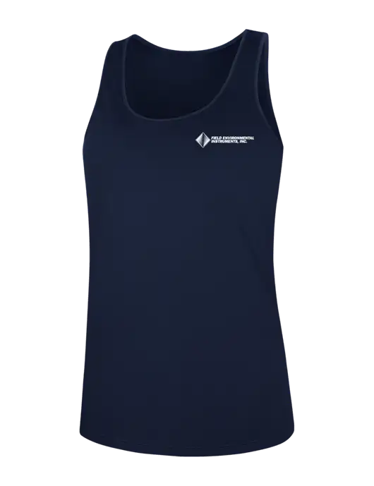Womens Navy PosiCharge Competitor Racerback Tank w/Field Environmental Logo