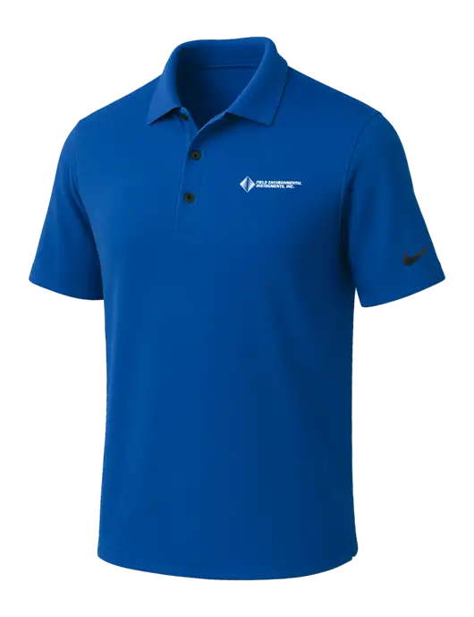 NIKE Dark Royal Dri-Fit Micro Pique Polo w/Field Environmental Logo