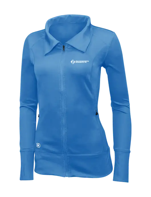 OGIO Royal Blue Womens Endurance Fulcrum Full-Zip w/Field Environmental Logo