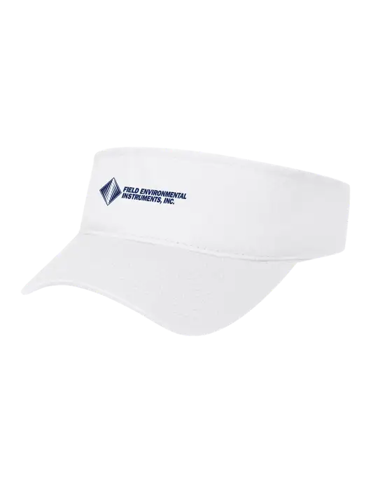 White Cap Visor w/Field Environmental Logo