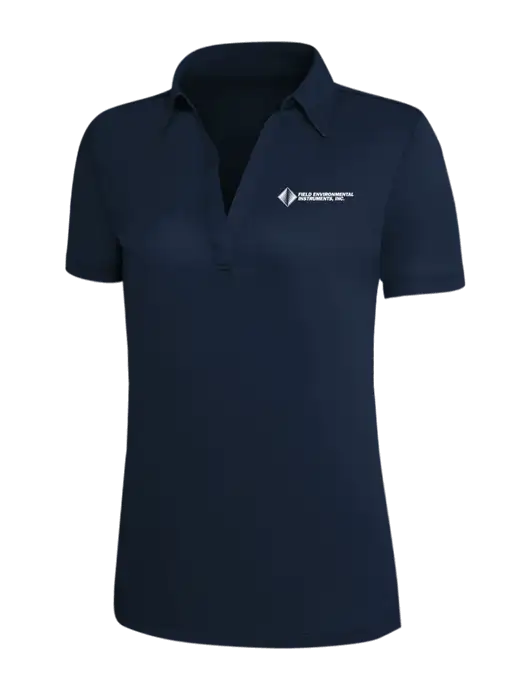Navy Silk Touch Womens Performance Polo w/Field Environmental Logo