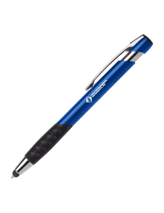 Alize Blue Stylus Black Ink Pen w/Field Environmental Logo