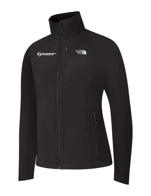 North Face Womens Black Apex Barrier Soft Shell Jacket  w/Field Environmental Logo