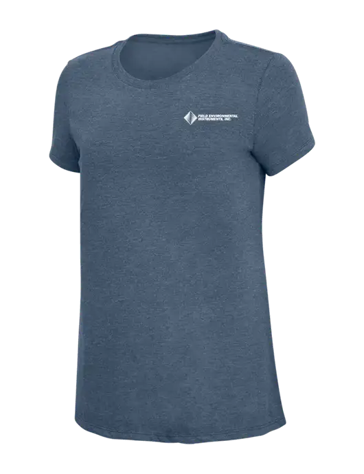 Womens Simply Soft Navy Frost 4.5oz  Poly/Combed Ring Spun Cotton T-Shirt w/Field Environmental Logo