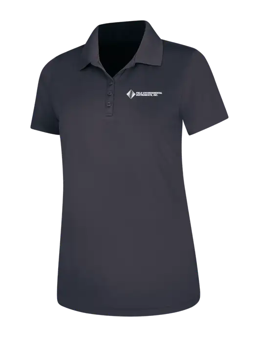 Dark Grey Womens Dry Zone UV Mesh Polo w/Field Environmental Logo