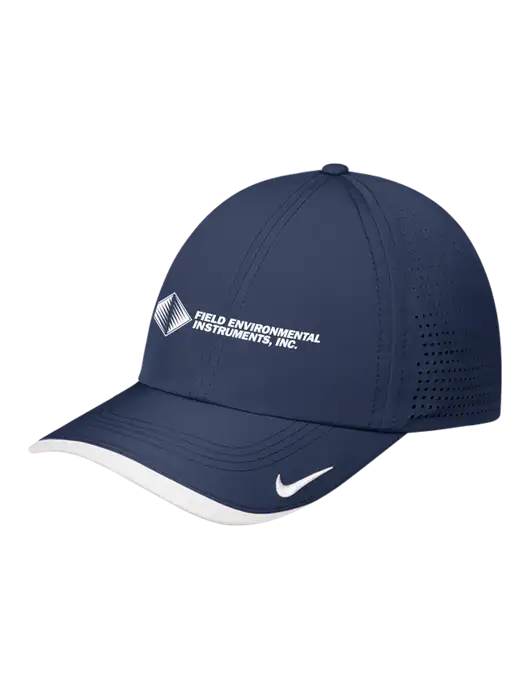 Nike Navy/White Dri-FIT Perforated Performance Cap w/Field Environmental Logo