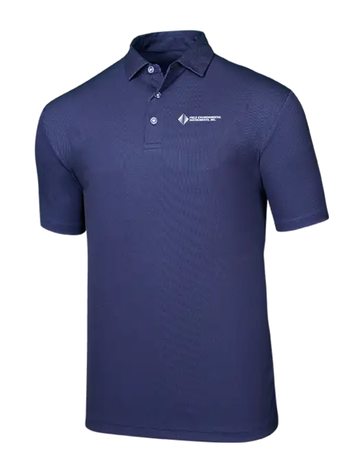 Callaway Birdseye Navy Polo w/Field Environmental Logo