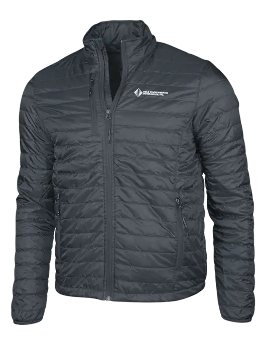 Dark Grey Puffy Packable Jacket w/Field Environmental Logo