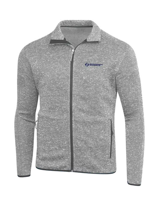 Grey Heather Sweater Fleece Jacket w/Field Environmental Logo