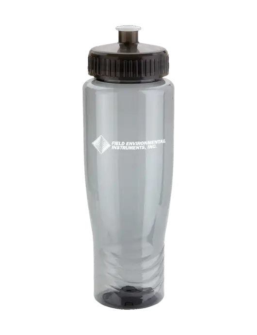 Roam Smoke 28 oz Eco-Polyclear Bottle with Push Pull Lid w/Field Environmental Logo