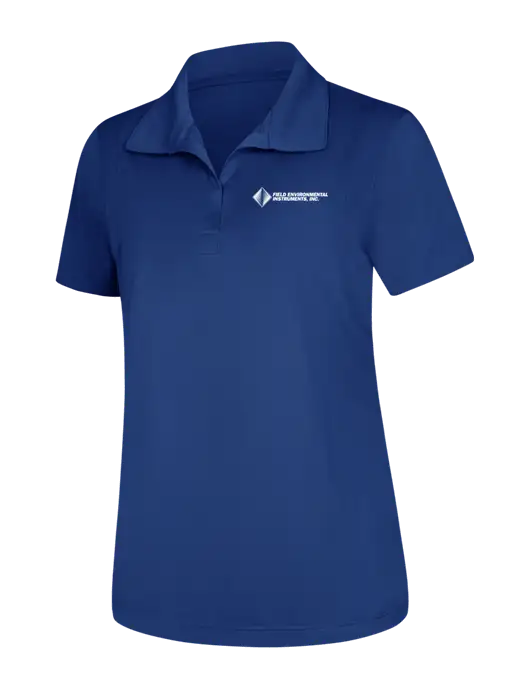 Womens Royal Micropique Sport-Wick Polo w/Field Environmental Logo