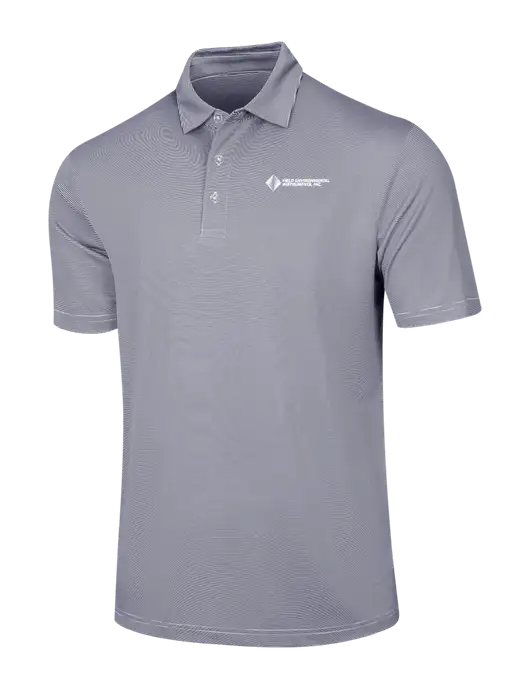 Callaway Navy Fine Line Stripe Polo w/Field Environmental Logo