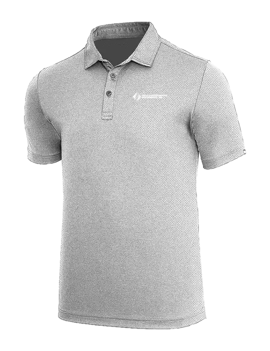 TravisMathew Medium Grey Heather Coto Performance Polo w/Field Environmental Logo