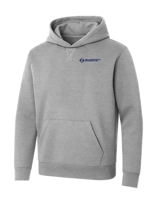 Allmade Granite Grey Heather Organic French Terry Pullover Hoodie w/Field Environmental Logo