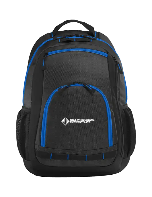 Xtreme Black/Dark Grey/Royal Blue Backpack w/Field Environmental Logo