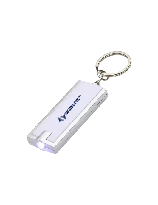 Simple Touch White LED Keychain w/Field Environmental Logo