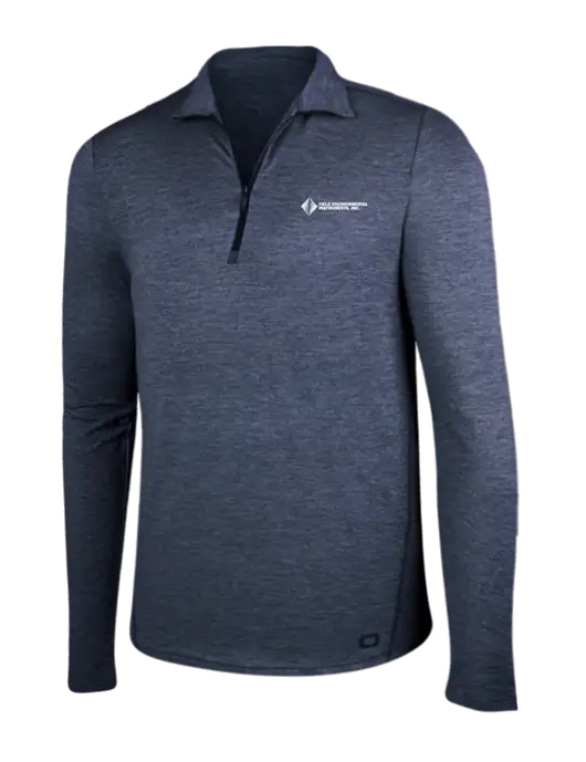 OGIO Blue Indigo Heather Endurance Force 1/4 Zip w/Field Environmental Logo