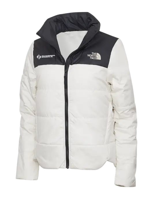 North Face Womens Vintage White Everyday Insulated Jacket w/Field Environmental Logo