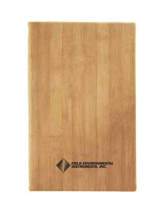 Bamboo Leatherette 5.25 x 8.25 Journal w/Field Environmental Logo
