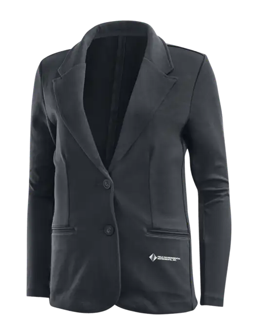 Charcoal Grey Womens Knit Blazer w/Field Environmental Logo