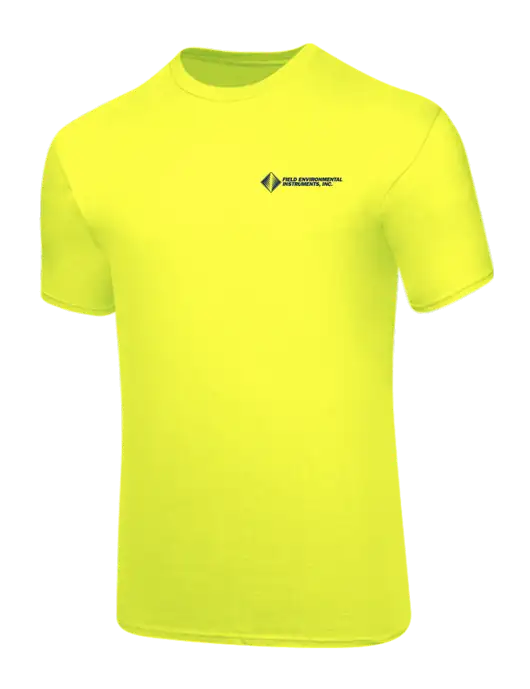 Core Blend Safety Yellow T-Shirt w/Field Environmental Logo
