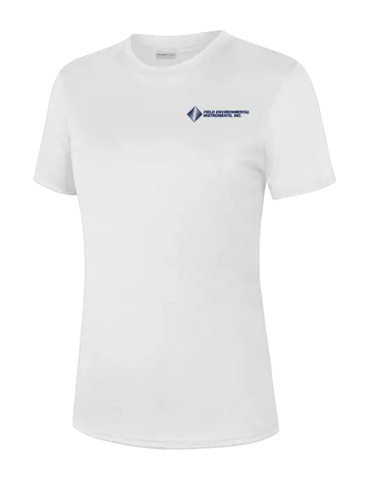  Womens White PosiCharge Competitor Tee w/Field Environmental Logo