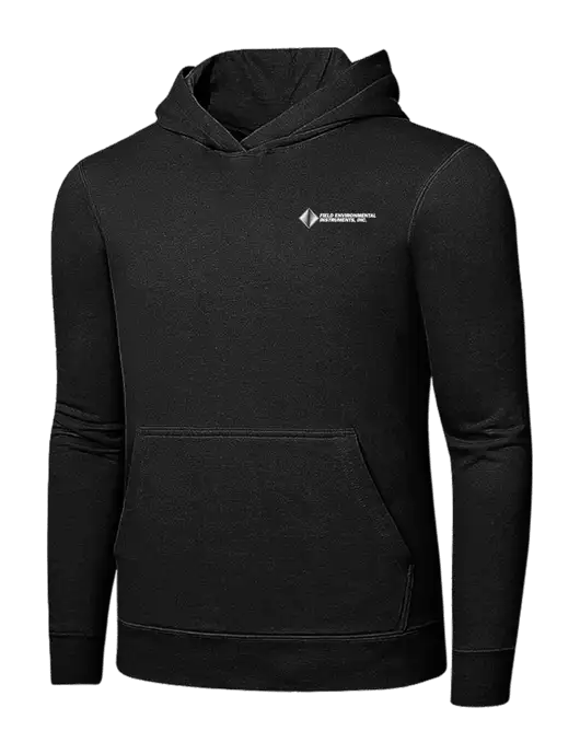 Jet Black 7.8 oz Ring Spun Hooded Sweatshirt w/Field Environmental Logo