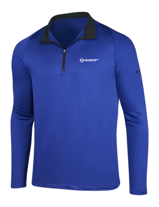 NIKE Deep Royal/Black Dry-Fit Stretch 1/2 Zip Cover-Up w/Field Environmental Logo