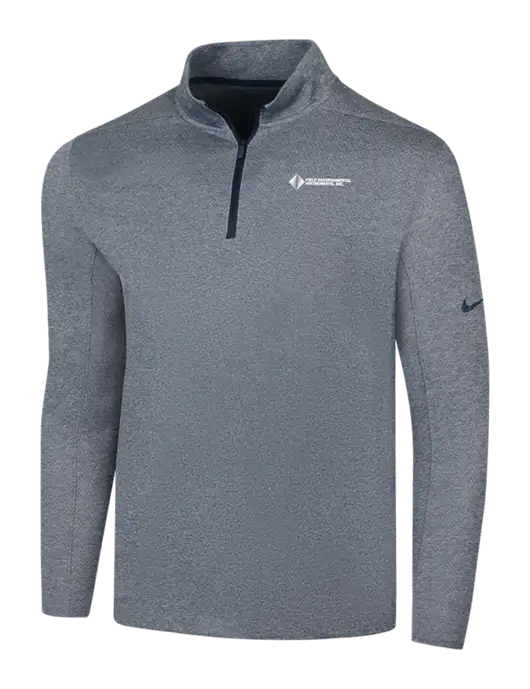 NIKE Navy Heather Dry 1/2 Zip Cover-Up w/Field Environmental Logo