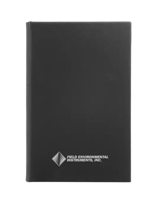 Black Leatherette 5.25 x 8.25 Journal w/Field Environmental Logo