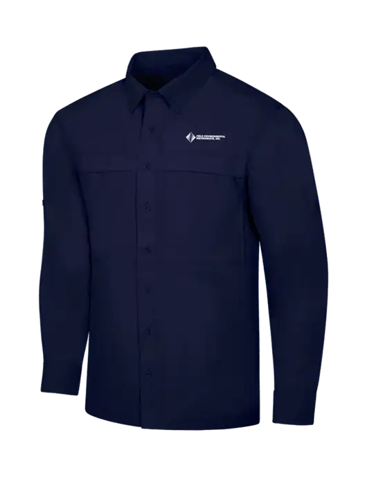 Navy Long Sleeve UV Daybreak Shirt w/Field Environmental Logo